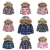 Down jas jas voor jongens meisje baby winter schattig drukwerk meisjes s warm verdikte katoenen fleece bovenkleding 221130