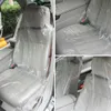 100/200 pièces universel jetable Transparent Anti-poussière siège de voiture housses de protection en plastique atelier Garage intérieurs accessoires