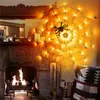 LED String Light Spider Web Lights Halloween Party Atmosphere Lamp 8 Modes 100cm 70 LED -belysning f￶r inomhus utomhus