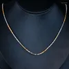 Pendanthalsband 2022 Trend Two-Tone Universal Necklace Unique Creative Sweater Chain for Women Wedding Engagement Banquer Smycken