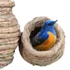 jaulas de pájaros de almacenamiento nido tejido de paja Peony peony wenbird perla nido caliente suministros colgantes