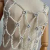 Body Chain Pearl Vest Wearing Wedding Accessories Blouse Gentle Vest Jewelry For Bridal Party Hollow Sling Fashion Tube Top