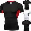 Camisetas de hombre Calidad de secado rápido Camiseta de hombre Crossfit Gimnasio Hombre Rashguard Ropa deportiva Compresión Fitness Top Running Jersey Camiseta deportiva Hombres