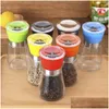 Mills Glass Mills Coffee Beans Grinders Rotary Grinding Manual Abrader Hands Spice Seasoning Bottles Pepper Organizer Colorf Dhgarden Dh2Sw