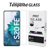 9H Hårdhet Anti-Scratch Screen Protector för Samsung Galaxy A11 A31 A51 Note20 S21 S22 Plus S20 Fe M10 Note10 Lite 0,33 mm härdat glas med detaljhandelsförpackningar