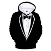 Männer Hoodies Lustige Anzug Krawatte 3D Sweatshirts Langarm In Männer/frauen Streetwear Fashion Herbst Winter Jacke Mantel kleidung