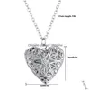 Pendant Necklaces Glow In The Dark Heart Necklace Sier Love Locket Pendants Designer Luxury Jewelry Women Drop Delivery Necklaces Dhnul