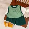 Designer Enfants Vêtements Garçons Filles Vêtements Ensembles Lettre De Luxe T-shirt Enfants Vêtements Décontractés Bébé Enfants D'été Costumes Sportifs