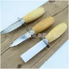 Other Dinnerware 16Cm Length Oyster Shucking Knife With Wooden Handle Stainless Steel Food Pry Knives For Home Restaurant El Dhgarden Dh6Ov