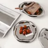 Płytki dekoracyjne nordyckie srebrne talerz ceramiczne danie nieregularne taca dekoracyjna taca TACKA TLAKA DOMOWA HOOMY SAD PRZEWODNIK SHOOTH SHOPS WYJŚCIE 221201