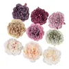 Décorations De Noël 100 PC Fleurs Artificielles En Gros Décor À La Maison De Mariage Jardin Rose Arc Soie Dahlias Faux Pivoine De Noël Guirlande Matériel 221201