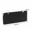 Blackboards Hanging Wooden Mini Blackboard Double Sided Erasable Chalkboard Wordpad Mes Sign Black Board Cafe Office School Supplies Dhrgq