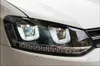 Bilstr￥lkastare LED -dagsljus f￶r VW Polo Dynamic Streamer Turn Signal Head Lamp Lighting Accessories