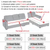Sandalye, oturma odası için elastik kanepe kaplar Slipcovers streç kanepe kapağı koruyucusu 1/2/3/4 Seever