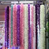 Christmas Decorations 10pcs 2M3M Orchid Rattan Artificial Silk Flower Vine For Home Wedding Garden Decoration Hanging Garland Wall Fake Flowers 221201