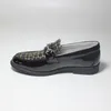 Sneakers boys lederen schoenen kinderen formele voetware voor feest bruiloft zwarte patent slip op kleding lichtgewicht prestaties loafer25 38 221130