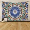 Tapisserier Psychedelic Mandala Tapestry Wall Hanging Witchcraft Bohemian Hippie Mattan Rummet Dekor Filts Tandduk 221201