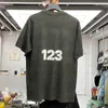 T-shirts voor heren RRR-123 T-shirt Men Women Retro Wash Old Basic Hoge kwaliteit Hiphop korte mouwen T-shirts T221130