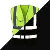 Vêtements de construction Taille S-4XL Haute Visibilité Route Travail Gilet Réfléchissant En Plein Air Moto Cyclisme Sécurité Gilet Vêtements Veste Réfléchissante