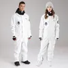 Combinaisons de ski Hiver Snowsuit Femmes Sport À Capuche Hommes Combinaison De Ski Étanche Femme Snowboard Salopette Descente De Montagne Survêtement 221130