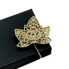 Broche de luxe Broche Designer Jewelry Fashion Diamond Pin pour femmes 18k Inclay Pearl Brooch Charming Men Christmas Bracelet 6873293