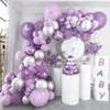 Juldekorationer Macaron Butterfly Balloon Garland Arch Kit Happy Birthday Party Decor Kids Baby Shower Latex Ballon Chain Wedding Party Supplies 221201