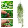 Decorative Flowers 2Pcs Artificial Plant Vines Wall Hanging Rattan Leaves Branches Garden Home Decoration Plastic Fake Silk Leaf Green