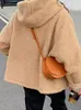 Damesgeul Lagen Parkas Dames Winter Dikke zachte jas dames dubbele zijjas vrouwelijke capuchon Lange mouw tops oversized Abrigos mujer