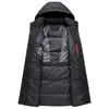 Gilet da uomo Arrivo Piumini invernali Cappotto Moda Addensare caldo 90 Cappotti d'anatra bianchi per Parka lungo nero con cappuccio 221130