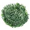 装飾的な花10/20/30/40/50cm人工緑のプラスチック植物草のボールシミュレーション飾りパーティーガーデンデコレーション