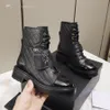 Haute qualité bottines Designer CCity cuir à lacets botte mode femmes chaussons d'hiver canal Sexy chaussures chaudes adfsd