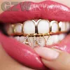 Hip Hop White Gold Iced Out A-Z Nome Custom Letter Grillz Full Diamond Diamond Cubic Zirconia Bling dentes Diy Fang Skings Bottom Tooth Tooth Cap Single Bocal de boca dental Jóias