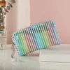 Laser Deisgn Cosmetic Bag Travel Organizer Women Waterproof Jelly Pack PVC Makeup Bag Toiletry Small Zipper Storage Bags