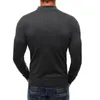Männer Pullover Männer Pullover Dicke Warme Gestrickte Half Zip Pullover Einfarbig Stehkragen Langarm Zipper Top Bluse 2022