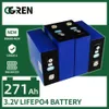 A 3.2V 271AH Lifepo4 Pil 1/4/8/16/32pcs şarj edilebilir lityum demir fosfat hücresi DIY 12V 24V 48V RV Tekne Güneş Sistemi