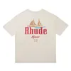 T-shirts pour hommes 2022SS RHUDE TEE SAILING HOMMES Femmes Tops T221202