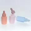 30-ml-Glasflaschen für ätherische Öle mit Augentropfpipette, 1 Unze, bunte, nachfüllbare Serumflasche