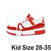 2022 Kids Designer Sneakers Running Shoe Sneaker Casual Shoes Shoe Sloe Fashion Low Top Platform Leather Rubber 28-35