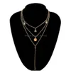 Hänge halsband personlighet trend diamant tillbehör sol blomma opal hänge mtilayer halsband kvinnor släpp leverans smycken halsla dhtpy