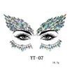 Eyebrow Jewelry Fashion Eyebrow Face Jewelry Shiny Acrylic Resin Diamond Stickers Temporary Tattoo Party Decorative Body Sticker Dro Dhw4G