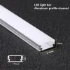 Günstiges Einbauprofil aus Aluminium für LED-Streifen mit einer Länge von 200 cm und PC-mattierter klarer Abdeckung