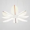 Kolye lambaları Nordic Minimalist Tasarımcı Işıkları Aydınlatma Modern Led Akrilik Blade Oturma Odası Yemek Işık Armatürleri