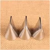 Baking Pastry Tools Stainless Steel Nozzle 3Pcs Rose Flowers Flat Petal Mouth Personality Decoration Cake Cream Baking Tool Nozzle Dhows