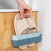 Clothing Storage Bathroom Slippers Rack Perforated Free Wall Hanging Sturdy And Seamless Foldable Rotating Shoe