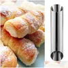 Autres ustensiles de cuisson Tubes de cannoli Moules Grand moule en corne de crème antiadhésive en acier inoxydable Pâtisserie Cuisson Croissant Shell Rouleau 194 J2 Dhgarden Dhxim