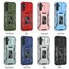 Casos de armadura à prova de choque Kickstand Slide Tampa de capa de impacto Bumpers resistentes ao Samsung Galaxy A03 Core A03S A13 5G A11 A23 A33 A53 A73 M13 M23 M52 M53