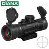 DIANA 4X33 for 11 / 20mm Scope for Orbital hunting Rifle Red and Green Dot Tactical Optical Cross mirror with rails holographic