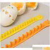 Eierwerkzeuge Home Wellentyp Eierschneider Küche Kochzubehör Reine Farbe Spitze Gekochte Eier Slicer 2 Stück Set DIY Einfach zu bedienen 7Ek J2 D Dhsqr