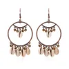 Dangle Chandelier Vintage Handmade Big Round Dangle Earrings Shell Drop For Women Fashion Ethnic Jewelry Delivery Dhinz