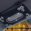 1 Pcs Car Crystal Paper Box with Chrysanthemum Tissue Interior Decoration Accessories for Sun Visor Type